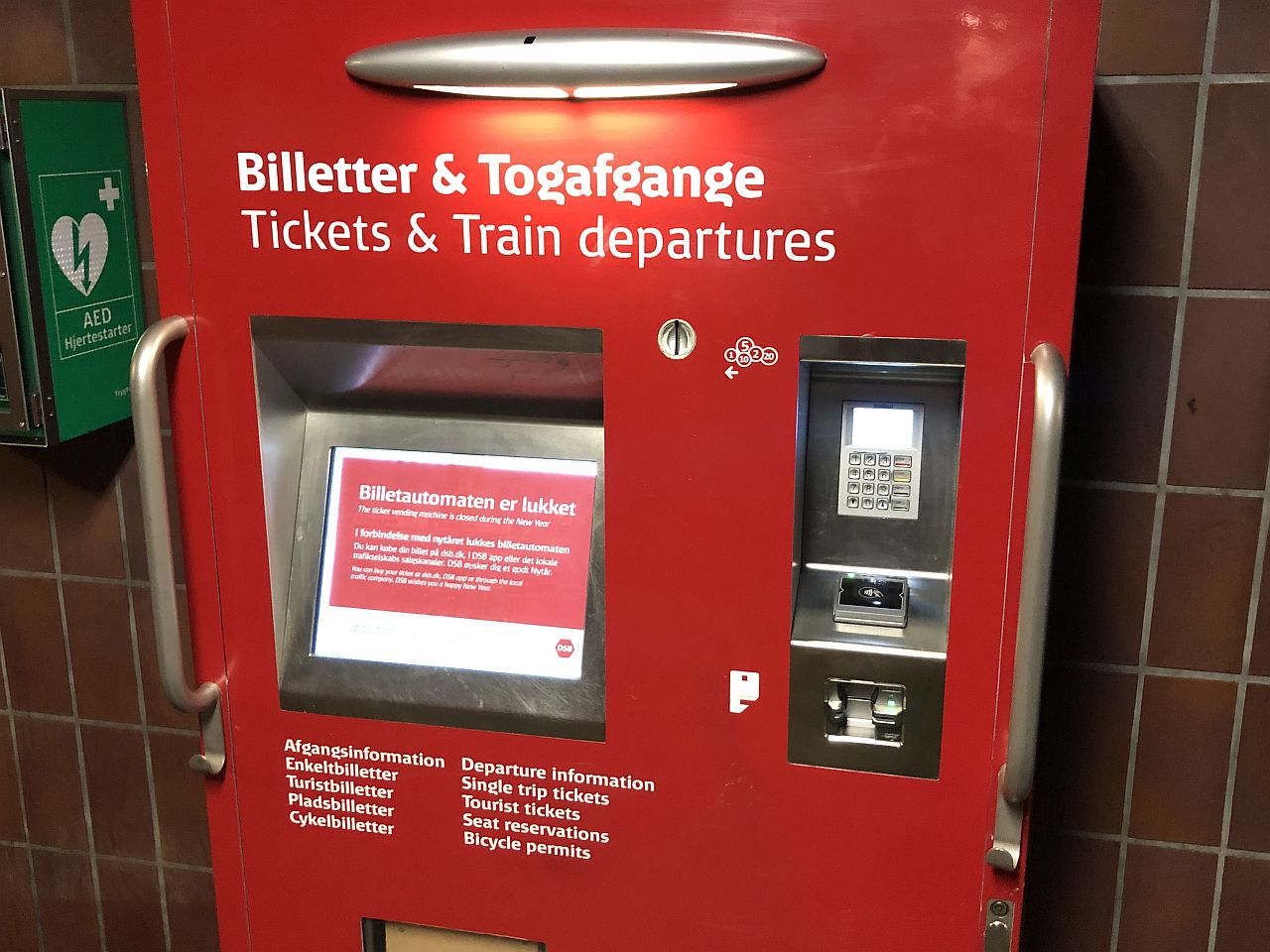 DSB Ticket Machine